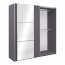 Bastia 200 Sliding door wardrobe (graphite)