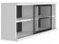 Fever SFW1W/4/10 Wall glass-fronted cabinet white mat