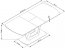 V-CH-BILOTTI- ST (160x200) Extendable dining table Light grey