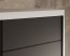 SW-CAR-150 cm -WB Schwebetürenschrank mit Spiegel,Weiß matt/Schwarz matt