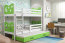 MIKKY III 200x90 Bunk bed with three mattresses White