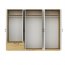 INTEAL SZF 6D1S LUS Wardrobe with mirror,6 doors and 1 drawer,white matte/oak artisan