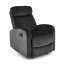 WONDER recliner krēsls ar šūpošanas funkciju,melns