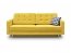 LasVegas Dīvāns-gulta (Dzeltens audums Jasmine 40)