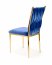 K436 Chair dark blue/gold