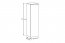Sombra green 83-20-1D Upper cabinet 20cm 1 door with LED lighting