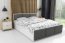 PANAMAX Upholstered ST-MET 140x200 Divguļamā gulta ar veļas kasti (Balta)