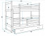 Rico II 160x80 Bunk bed with two mattresses Graphite