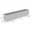 LUXE-EF RTV black + kamin white TV Skapis