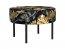 Lafu Pouf (Print Monstera 02 Gold Black)