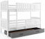 Cubus 2 Bunk bed with mattress 190x80 white
