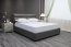 AURORA 140 Dunkelgrau Bett mit Box