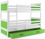 Riko II 160x80 Bunk bed with two mattresses White