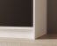 SW-CAS-120 cm - WB Schwebetürenschrank mit Spiegel,Weiß matt/Schwarz matt