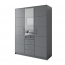 Bali/ D3 Kleiderschrank mit Spiegel (graphite)