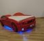Light-MG 3D Full MUSTANG Gulta auto bērniem ar matraci + apgaismojums