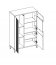 Aris-AS 6 Glass-fronted cabinet