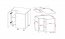 Prowansja D90N Corner base cabinet