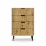 Borg-Duo kom4s Chest of drawers,cashmere/artisan oak