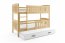 Cubus 3 Triple bunk bed with mattress 190x90 pine