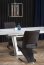 BLANCO (160-200) Extendable dining table white marble/white