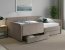30130, 120x200,Bed with two drawers,dark beige