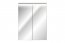 Sombra green 84-60-2D Mirror cabinet 60cm 2 doors with LED lighting
