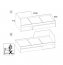 JAZZ LOZ/90, 90x200 Bed with one drawer