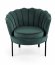 ANGELO Armchair (Dark green/black)