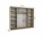 Antos 250 Sonoma/white Wardrobe with sliding doors