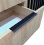 NELLY KOM K2 Chest of drawers (oak artisan/black lamella)