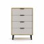 Borg-Duo kom4s Chest of drawers,artisan oak/cashmere