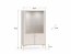 Saml 03 Glass-fronted cabinet with lighting