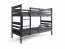 Bunk bed with with mattresses 190x90,graphite 
