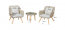 Dārza mēbeļu komplekts BELICCO gray-beige
