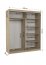 Dallas Dal02 180 Choco Wardrobe with sliding doors