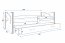Kinderbett 160x80 cm mit Matratze und Schublade,Kiefer/Weiß