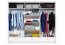 MARSYLIA 250 Sliding door wardrobe,White matt/white glossy