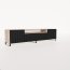 NOES AB RTV 200 cm Stand Cabinet,Artisan Oak/Black Matte