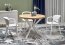 PERONI 100-250 Extendable dining table golden oak/white
