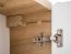 Abura White/Oak Craft 830 Piekarams augšējais skapītis vannas istabai