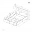Milton C LOZ 160 + ST 160x200 Двуспальная кровать с основанием для матраса