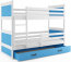 Rico II 160x80 Bunk bed with two mattresses White