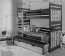 SAMBOR 3 Triple bunk bed with mattress graphite/grey