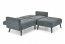 12914- Folding sofa with ottoman (Grey)