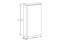 Sombra green 83-40-1D Oberschrank 40cm mit 1 Tür und LED-Beleuchtung