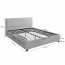 Perfect 160x200 Bed,Grey Perfect Harmony 85