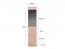 Top-Mix WIT 1D1W1S Vitrine,Sonoma
