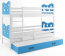 MIKKY III 200x90 Bunk bed with three mattresses White