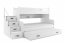Triple bunk bed with mattress M2019012000036 white 